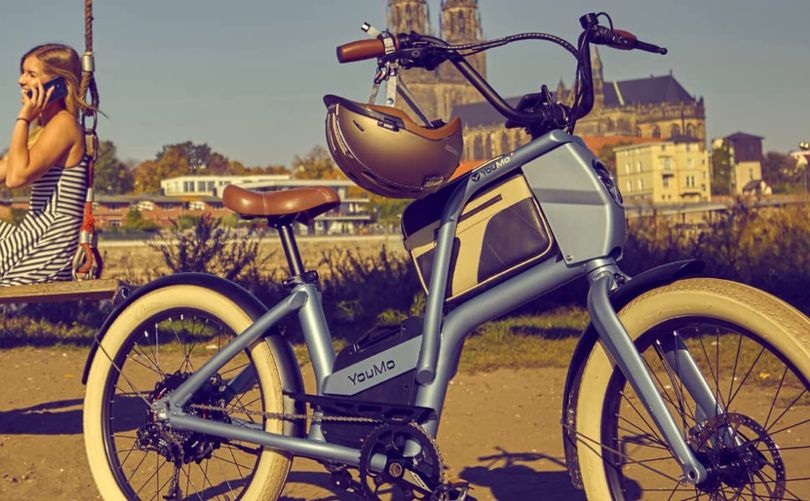 Schreif Spitzbueb Tasche am YouMo E-Bike