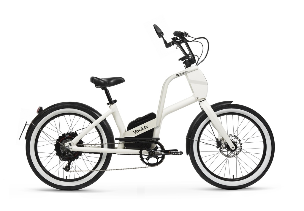 [40002000.1.2] YouMo One City X500 DE (Rahmenfarbe Creme-weiss, Felge: Schwarz)